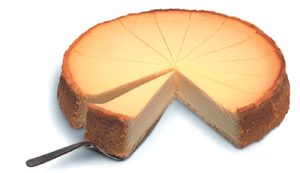 An eggnog cheesecake.